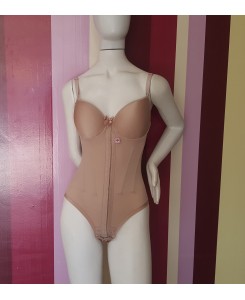 Modelador sem Perna Alça Fina com Bojo e 8 Barbatana Modelador sem Perna Alça Fina com Bojo e 8 Barbatana