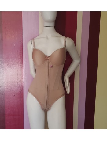 Modelador sem Perna Alça Fina com Bojo e 8 Barbatana Modelador sem Perna Alça Fina com Bojo e 8 Barbatana